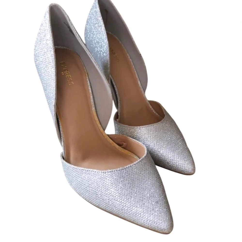 Express Sparkle Dorsey Pumps